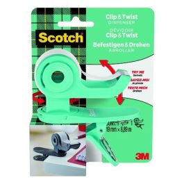 Portarrollos Scotch Clip&Twist C19 Verde Agua + Cinta Scotch Magic Precio: 9.78999989. SKU: B12KV78PTS