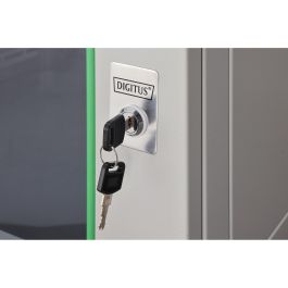 DIGITUS 7HE Armario Mural Dynamic Basic 7U para Rack 416x600x600mm Gris con Cerradura IP20