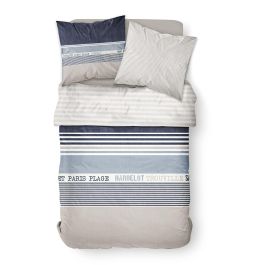 TODAY TOD3574641165802 - Juego de Cama Doble, 220 x 240 cm, 100% Algodón Estampado de Rayas Precio: 31.50000018. SKU: B19L9VMS8J