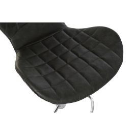 DKD Home Decor Taburete Gris Oscuro PU Metal 50 x 110 x 47 cm