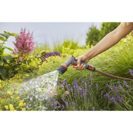 Gardena Pistola de limpieza Comfort ecoPulse: ahorro de agua con chorro ecológico, modos concentrado, plano, difuso y mango ergonómico.