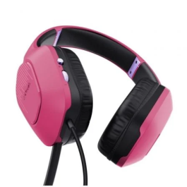 Trust Gaming Auriculares Gaming GXT 415 Zirox con Micrófono Jack 3.5mm Rosas para PC y Consola Ligeros y Cómodos