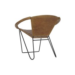 Silla Vintage DKD Home Decor Marron Claro Negro 67 x 71 x 81 cm