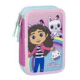 Plumier Triple Gabby's Dollhouse Rosa 12,5 x 6,5 x 19,5 cm Precio: 18.49999976. SKU: B1GDFLEB3S