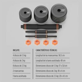Mancuernas Xiaomi ORMANBAS35 35 kg Negro Multicolor Mancuernas Xiaomi ORMANBAS35 35 kg Negro Multicolor