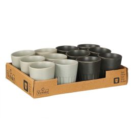 Vaso Cortado Surtidos Gris Negro 150 Ml Vessia 7X8CM (36 Unidades) Vaso Cortado Surtidos Gris Negro 150 Ml Vessia 7X8CM (36 Unidades)