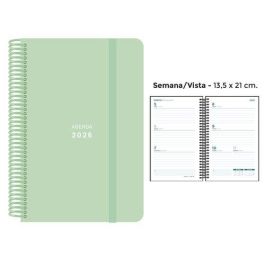 Agenda Anual (2026) Senfort Pastel Espiral Tapa Pp Con Goma 135X210 S/V Verde Precio: 8.88999947. SKU: B1CGGLXR8G