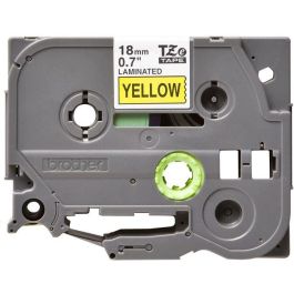 Brother 18 mm, Black on Yellow, Laminated Brother 18 mm, Black on Yellow, Laminated