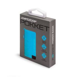 Veho Pebble Pokket 1000mAh Micro Power Bank Llavero Azul - Batería Externa de Emergencia Ultradelgada y Compacta