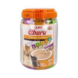 CHURU VET Snacks para Gatos Variedades de Pollo, 50 Bolsas de 4 Sticks de 15g Precio: 25.7900005. SKU: B19QHFRYJL