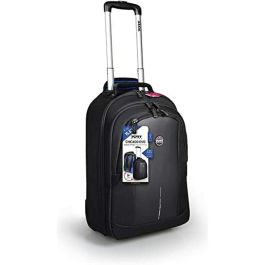 Port Designs Mochila Portátil Chicago Evo Trolley 15.6" Maletín con Ruedas Negro Poliéster con Compartimento para Tablet y Bolsillos