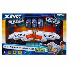 Pack Blasters - ZURU - Combo Pack 2 Kickback + 2 Reflex 6 - Potentes blasters con disparo de 27 metros y cañón giratorio Precio: 65.88999945. SKU: B1A69L966S