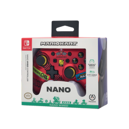 Power a Mando Nano con Cable para Nintendo Switch Mario Kart Racer Red