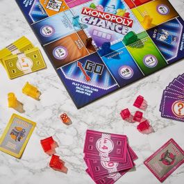 Hasbro Games F8555 Monopoly Chance Juego Rápido para 20 Minutos