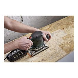 Wolfcraft Hojas de Lijar de Corindón Perforadas Oval, 93 x 230 mm, Grano 120, Pack 5 Unidades