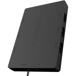 be quiet! Ventiladores Light Wings 120mm PWM ARGB Triple-Pack para PC, 1700 RPM, 70.53 m³/h, Negro