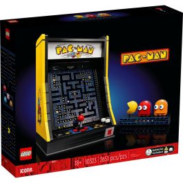 LEGO 10323 Icons PAC-MAN Juego Arcade, Maqueta para Construir con Adultos, Máquina de Juego con Personajes