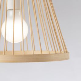 SKD-P80101 Lámpara Colgante Bielsko-Biala de Ratán Natural Resistente, Estilo Boho-Chic para Interiores, Casquillo E27