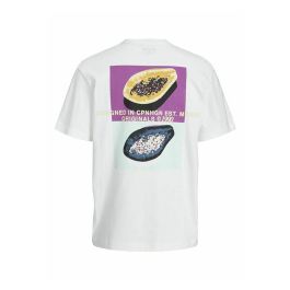 Camiseta de Manga Corta Infantil Jack & Jones tampa Back Beige