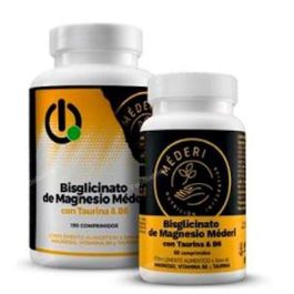 Mederi Nutricion Integrativa Bisglicinato De Magnesio 150 Comprimidos con Vitamina B6 y Taurina para Energía y Músculos Precio: 67.7900003. SKU: B18BD69W7Z
