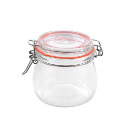 La Mediterranea Tarro Hermético de Vidrio con Cierre Clip 500 ml (12 Unidades) La Mediterranea Tarro Hermético de Vidrio con Cierre Clip 500 ml (12 Unidades)