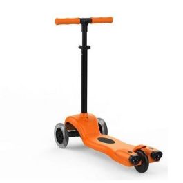 PATINETE INFANTIL LEOTEC CHILDREN SCOOTER ORANGE - REPRODUCCIÓN MP3 - RUEDAS CON LUCES LED - HUMO DE COLORES - BAT. 2200MAH - HASTA 50KG