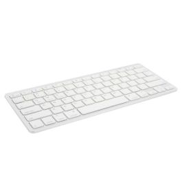 Ewent EW3161 teclado Bluetooth QWERTY Español Plata, Blanco