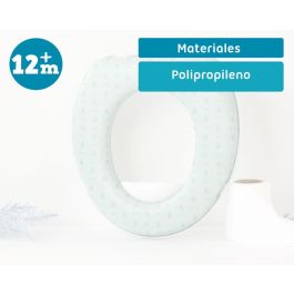 KioKids Asiento Reductor de WC Acolchado para Niños +12 Meses - Color Salvia, Colección Petits Moments