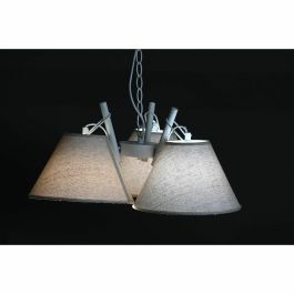 DKD Home Decor Lámpara de Techo Moderna E27 50W con 3 Puntos de Luz, Metal y Lino, Dorado y Blanco, 50x46x30 cm (Pack 2 Unidades) DKD Home Decor Lámpara de Techo Moderna E27 50W con 3 Puntos de Luz, Metal y Lino, Dorado y Blanco, 50x46x30 cm (Pack 2 Unidades)