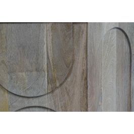 DKD Home Decor Mesa Centro Moderno Mango y Marmol 80 x 80 x 45 cm