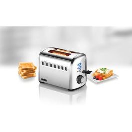Unold 38326 Tostador Retro 2 rebanadas Acero Inoxidable con funciones Descongelar y Recalentar 750W