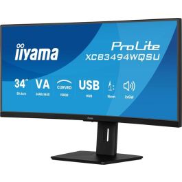 iiyama XCB3494WQSU-B1 Monitor Curvo 34 Pulgadas VA UWQHD 21:9 Flicker-Free Luz Azul