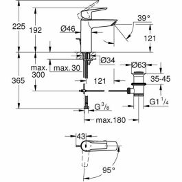 Grohe 235522432 Mezclador Monomando de Lavabo Start Negro Mate Talla M Agua Fría Ahorro de Agua Extraíble y Desagüe Grohe 235522432 Mezclador Monomando de Lavabo Start Negro Mate Talla M Agua Fría Ahorro de Agua Extraíble y Desagüe