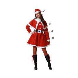 Disfraz Mamá Noel Mujer Adulto Navidad Rojo Talla M-L Disfraz Mamá Noel Mujer Adulto Navidad Rojo Talla M-L