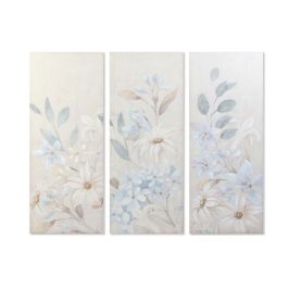 Cuadro DKD Home Decor Flores 55 x 3 x 135 cm Shabby Chic (3 Piezas) Precio: 109.69000053. SKU: S3018416