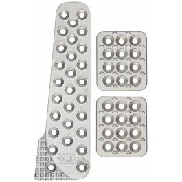 Omp OMPOA0-1020-003 Juego de 3 Pedales Universales de Aluminio Arenado con Acelerador Largo (Freno 60x70mm, Acelerador 60x210mm)