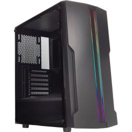 Xilence XG121 BLADE X512.RGB Torre Midi Gaming PC Negro con Ventana Lateral y Iluminación RGB para ATX, micro ATX, Mini-ITX