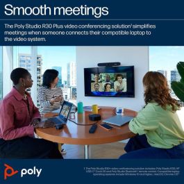 HP Studio R30 USB Video Bar - Barra de Video Profesional para Colaboración con Audio Superior