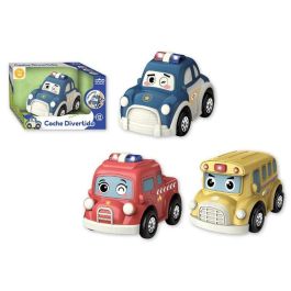Coche infantil, policía, bombero y autobús con sonidos, 22x11x14cm - modelos surtidos