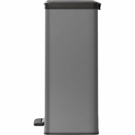 Curver CUR3253921128002 Cubo de Basura Rectangular Deco Bin Gran Capacidad 65L Antracita 49x32x61 cm