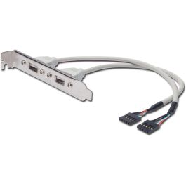 Digitus Cable USB Slot Bracket para PC con 2 Puertos Tipo A externos, conexión Placa Base 2x5 pines IDC, 0.25m, USB 2.0 480 Mbps Precio: 4.49999968. SKU: B16GJEGKG7