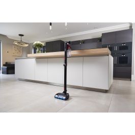 Shark IZ300EUT Aspiradora Escoba 2 en 1 Sin Bolsa Ciclónica Inalámbrica, 60 min Autonomía, Negro/Borgoña