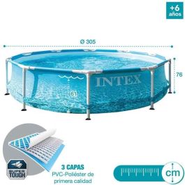 Piscina Desmontable Intex Frame 4485 L Redonda 305 x 76 cm Piscina Desmontable Intex Frame 4485 L Redonda 305 x 76 cm