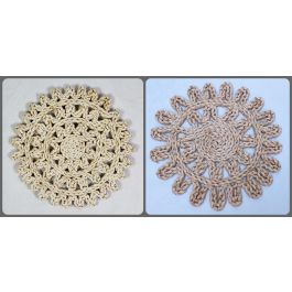 DKD Home Decor Individual Balines Natural Fibra Maíz y Poliéster 38 x 1 x 38 cm (4 Unidades) Precio: 20.50000029. SKU: B1EPGC4NMS