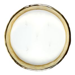 Home Deco Factory Vela Perfumada Bougie 5 Mechas Ámbar Oro Recipiente Martillado 21cm