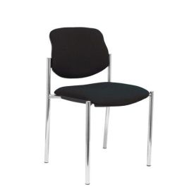 Silla Piqueras Y Crespo Villalgordo Confidente Chasis Cromo Asiento Y Respaldo Tapizados Bali Negro Precio: 160.49999988. SKU: S5703302