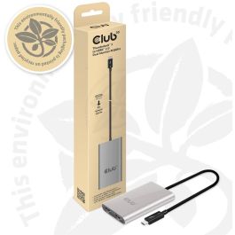 Club3D Adaptador Thunderbolt 3 a Dual HDMI 2.0 4K@60Hz - Gris/Plata