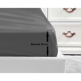 Lovely Home Sábana Ajustable 100% Algodón 180x200x25 cm Gris Oscuro Precio: 24.50000014. SKU: S7105367