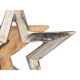 Soporte Decoracion Doble Estrella Plateado Giftdecor 15CM (12 Unidades) Soporte Decoracion Doble Estrella Plateado Giftdecor 15CM (12 Unidades)