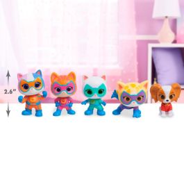 Just Play Blister 5 figuras Hero Squad SuperKitties 7,5cm +1 Villano